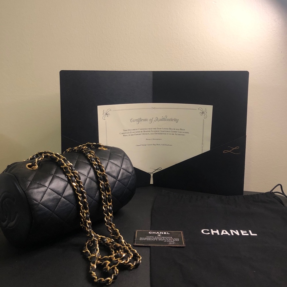 Vintage Rare Chanel Barrel Bag